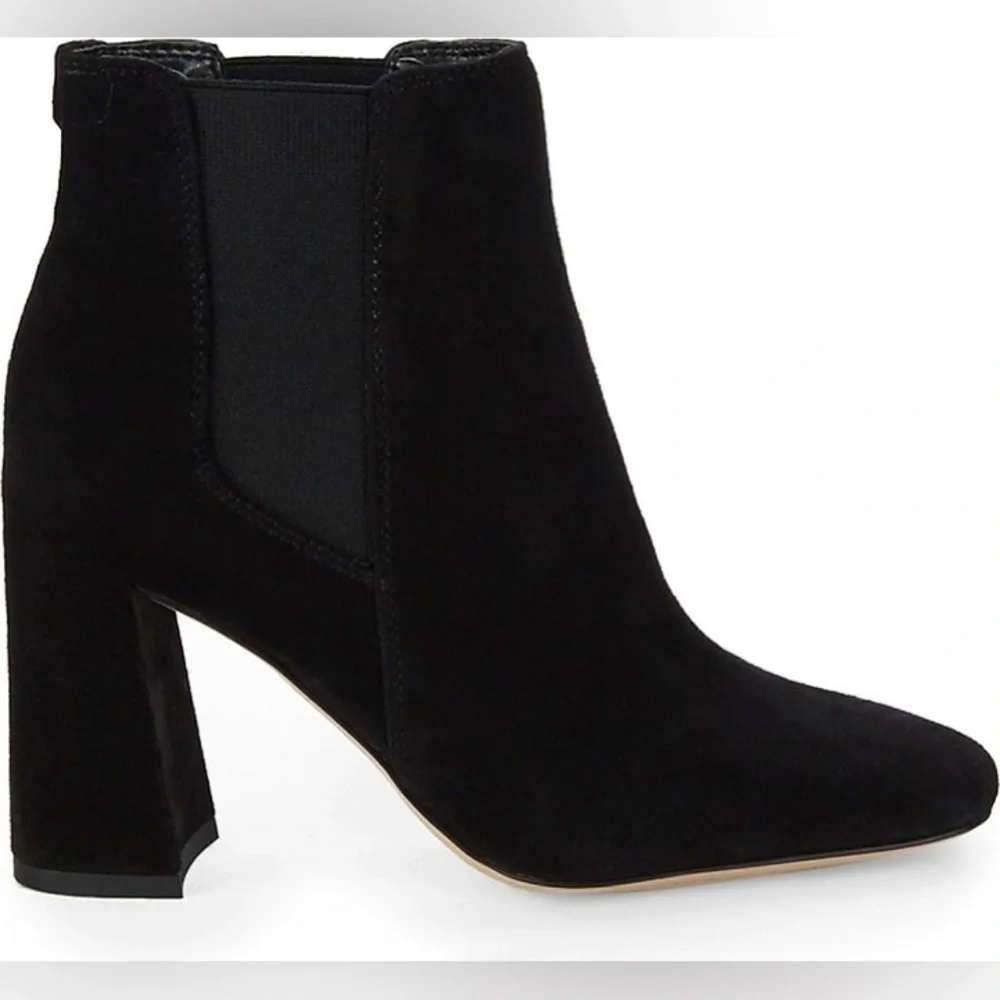 Sam Edelman Chiara Suede Black Booties size 9.5
